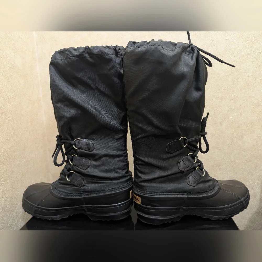 Sorel Kaufman Chunky Snow Lion Boots Size 6 Women's Vintage As New - Picture 7 of 14